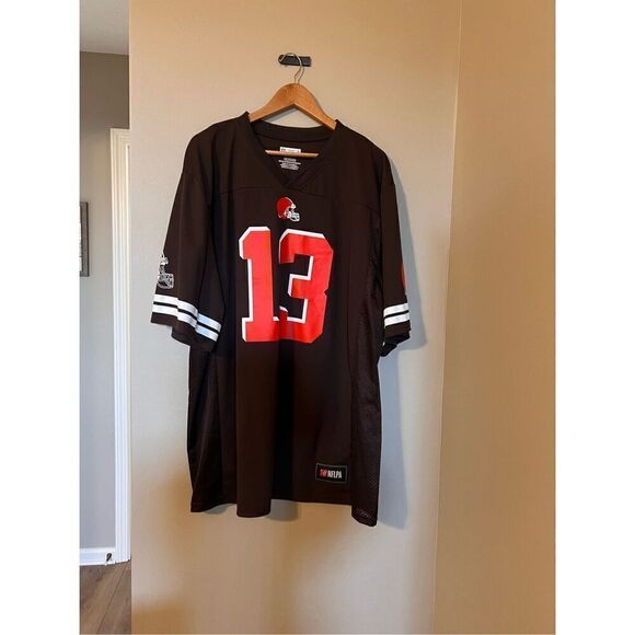 NFL Men's 2XL Cleveland Browns Odell Beckham Jr Jersey #13 Brown Orange Football - Picture 2 of 9